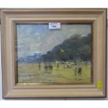 Gordon Radford (b.1936) Scarborough Beach Oil on board, signed 19cm x 24cm