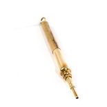 A gold telescopic pencil