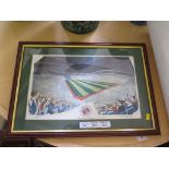 Ronnie O'Keeffe The Madejski Staduim - Reading F.C. Signed limited edition print 25/250 26cm x