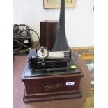 An Edison Fireside phonograph, model A combination type, serial number 33667, with octagonal horn