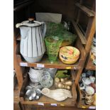 A Denby coffee pot and other ceramics