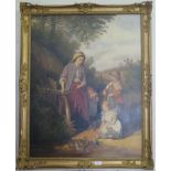 Andre de Moller Mother and children, 19th century style Oil on canvas, signed verso and dated