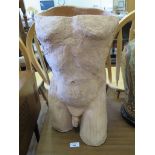 Attributed to Philip Byrne Study of a male torso Terracotta clay 54cm high