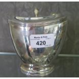A continental silver sugar bowl and cover (possibly Dutch)