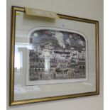 Graham Clarke 'Very Great Western' Hand coloured etching signed and inscribed in pencil 99/300