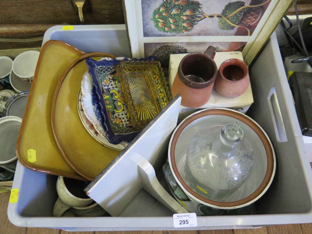 Miscellaneous stoneware goblets, terracotta wares, etc