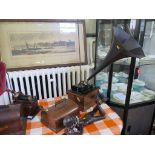 An Edison Fireside phonograph, model A combination type, serial number 31657, with octagonal horn