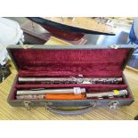A Boosey & Hawkes 'Regent' flute, cased