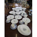 A Wedgwood Glen Mist part dinner service designed by Susie Cooper