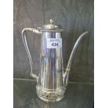 A silver coffee pot by Tiffany & Co.