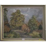 C.H. Bagnoli An Estate Farm Oil on canvas, signed, 54cm x 69cm