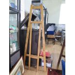 A light wood artist's easel, 178cm high