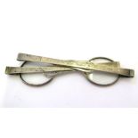 A pair of 19th century silver eye glasses