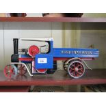 A Mamod live steam wagon, SW1 in blue