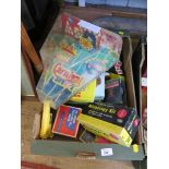 A Spear's Games Noddy Drawing stencil set, two chemistry sets, carnival shot game and other toys