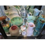 Various Art Deco ceramic jugs, bowls and vases (11)