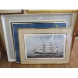 Laurence Bagley The Lone Sailor Lithograph signed and numbered 41/250 in pencil 49cm x 75cm A