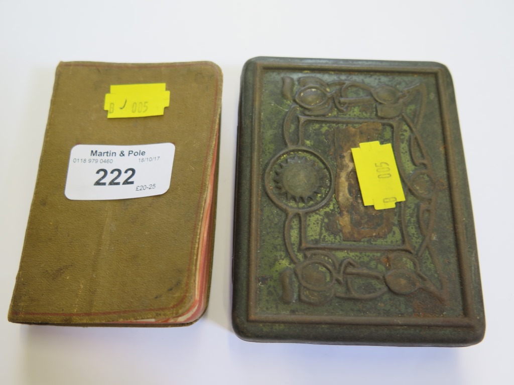 An active service testament 1914-15 and a tin