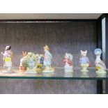 Eight Beswick Beatrix Potter Figures: Pickels, Cecily Parsley, Tommy Brock, Mr Alderman Ptolemy,