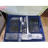 A canteen of cutlery for twelve, by Berghaus, in a fitted briefcase