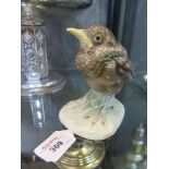 A Schierholz (Thuringia) figure of a fledgling bird, 12cm high