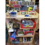 Various die-cast vehicles including Burago, Polistil, Lesney, Brumm and others, majority with