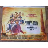 A British Film Poster for 'Mackenna's Gold' (laminated) and a collection of postcards and