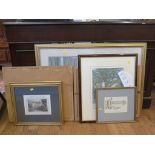 Various prints including After F.H. Townsend 'The Lost Ball', a golfing print and others (7)