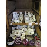 Various crested china including omnibus for Bergus Newbury and car for Southend on Sea, and