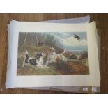 After Basil Bradley (1842 - 1904) Woodcock shooting and grouse shooting Colour lithograph