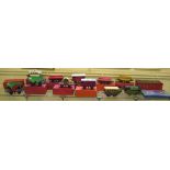 Hornby Trains O gauge: matt green clockwork LNER 0-4-0 Locomotive 1842, Brake Van, nine wagons