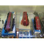 Märklin HO locomotives: 3075 DB Diesel locomotive, 3016 Railbus and 4018 Railbus in original