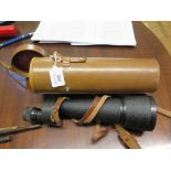 A Barr & Stroud monocular 15x CF56A with leather case