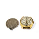 A gentleman's Sekonda wristwatch and a U.S.A. silver dollar made into a pendant