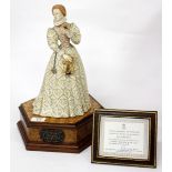 A ROYAL WORCESTER LIMITED EDITION FIGURE OF ELIZABETH I, numbered 18/250 with certificate of