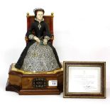 A ROYAL WORCESTER LIMITED EDITION FIGURINE OF MARY I, numbered 17/250 with certificate of