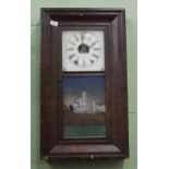 A LATE 19TH CENTURY AMERICAN WALL CLOCK