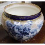 A ROYAL DOULTON BURSLEM JARDINIERE with the number 307815 and impressed numerals 2504 to the base,