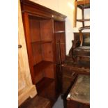 A LATE 19TH CENTURY MAHOGANY OPEN BOOKCASE 138cm x 183cm x 31cm