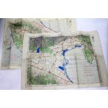 TWO WORLD WAR II PERIOD MAPS of Italy, one of Florence, the other of Venice, the Venetian map with