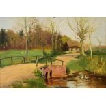 FREDERICK GOLDEN SHORT (1863-1936) 'Near Springfield Fordswood - Westbrook Cottage', signed and