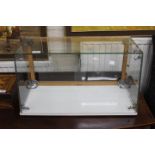 A SEAL TABLE TOP DISPLAY CABINET, 60cm wide x 32cm high x 25cm deep