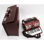 AN ITALIAN GALOTTA PIANO ACCORDION in a leatherette case