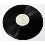 RARE BEATLES VINYL ACETATE 'HEY JUDE / REVOLUTION', 12 inch, 78 rpm, plain white labels, typed title