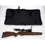 A BEEMAN 'SPORTSMAN R53 SERIES' AIR RIFLE with AGS scope and interchangeable .22 and .177 barrels,