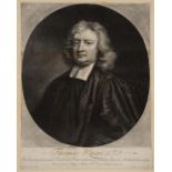 J SMITH AFTER MICHAEL DAHL 'Thomas Knipe S.T.P', mezzotint, 33cm x 24.5cm; and three further