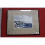 A JOHN MILLINGTON SEA SCAPE of The Lizard, watercolour, signed lower right hand corner 18cm x 26cm