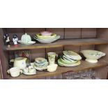 A SELECTION OF CARLTON WARE including cruet sets, hot chocolate mugs, toast racks, plates,