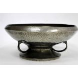 A SELECTION OF PEWTER WARES including tray, Liberty & Co tudric pewter pedestal and dish, sucrier,