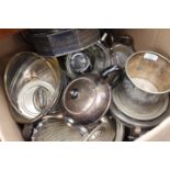 A QUANTITY OF VARIOUS SILVER PLATED WARES